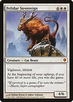 Matte Finish Zendikar Felidar Sovereign ( #12 )