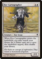 Matte Finish Zendikar Kor Cartographer ( #18 )