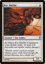 Matte Finish Zendikar Kor Duelist ( #19 )