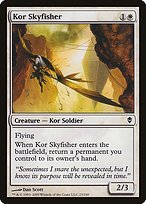 Matte Finish Zendikar Kor Skyfisher ( #23 )