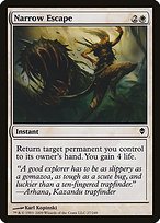 Matte Finish Zendikar Narrow Escape ( #27 )