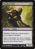Matte Finish Zendikar Mindless Null ( #103 )