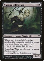 Matte Finish Zendikar Nimana Sell-Sword ( #106 )