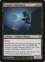 Matte Finish Zendikar Vampire Nighthawk ( #116 )