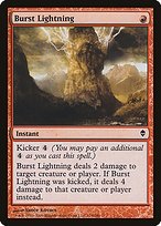 Matte Finish Zendikar Burst Lightning ( #119 )