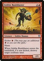 Matte Finish Zendikar Goblin Ruinblaster ( #127 )