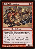 Matte Finish Zendikar Goblin Shortcutter ( #128 )