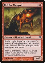 Matte Finish Zendikar Hellfire Mongrel ( #130 )