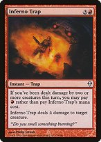 Matte Finish Zendikar Inferno Trap ( #133 )