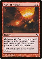Matte Finish Zendikar Mark of Mutiny ( #137 )