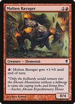 Matte Finish Zendikar Molten Ravager ( #138 )
