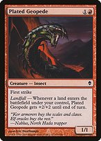 Matte Finish Zendikar Plated Geopede ( #141 )