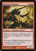 Matte Finish Zendikar Ruinous Minotaur ( #145 )