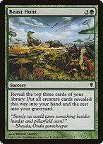 Matte Finish Zendikar Beast Hunt ( #158 )