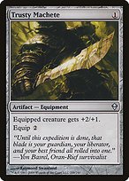 Matte Finish Zendikar Trusty Machete ( #209 )