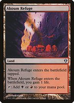 Matte Finish Zendikar Akoum Refuge ( #210 )