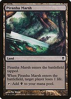 Matte Finish Zendikar Piranha Marsh ( #222 )