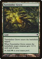 Matte Finish Zendikar Turntimber Grove ( #227 )