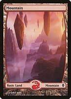 Matte Finish Zendikar Mountain ( #242 )