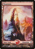 Matte Finish Zendikar Mountain ( #244 )