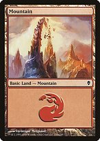 Matte Finish Zendikar Mountain ( #244 Variant a)