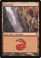 Matte Finish Zendikar Mountain ( #245 Variant a)