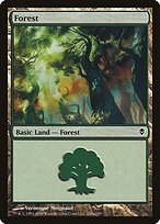Matte Finish Zendikar Forest ( #248 Variant a)