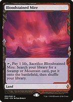 Matte Finish Zendikar Rising Expeditions Bloodstained Mire ( #3 )