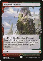 Matte Finish Zendikar Rising Expeditions Wooded Foothills ( #4 )