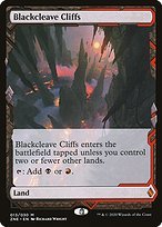 Matte Finish Zendikar Rising Expeditions Blackcleave Cliffs ( #13 )