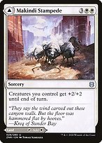 Matte Finish Zendikar Rising Makindi Stampede // Makindi Mesas ( #26 )