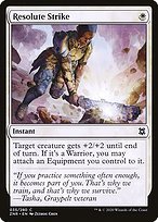 Matte Finish Zendikar Rising Resolute Strike ( #35 )
