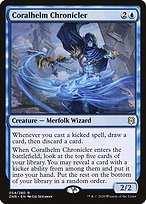 Matte Finish Zendikar Rising Coralhelm Chronicler ( #54 )