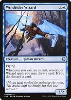 Matte Finish Zendikar Rising Windrider Wizard ( #87 )