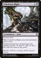 Matte Finish Zendikar Rising Lithoform Blight ( #109 )