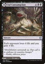 Matte Finish Zendikar Rising Zof Consumption // Zof Bloodbog ( #132 )