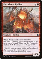 Matte Finish Zendikar Rising Pyroclastic Hellion ( #152 )
