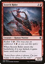 Matte Finish Zendikar Rising Scorch Rider ( #158 )
