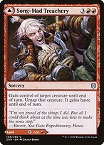 Matte Finish Zendikar Rising Song-Mad Treachery // Song-Mad Ruins ( #165 )