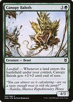 Matte Finish Zendikar Rising Canopy Baloth ( #182 )