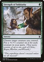 Matte Finish Zendikar Rising Strength of Solidarity ( #206 )