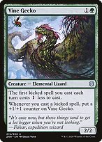 Matte Finish Zendikar Rising Vine Gecko ( #219 )