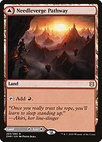 Matte Finish Zendikar Rising Needleverge Pathway // Pillarverge Pathway ( #263 )