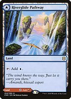 Matte Finish Zendikar Rising Riverglide Pathway // Lavaglide Pathway ( #264 )