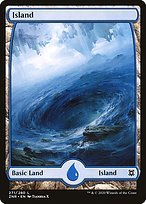 Matte Finish Zendikar Rising Island ( #271 )