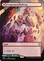 Matte Finish Zendikar Rising Cragcrown Pathway // Timbercrown Pathway ( #287 )