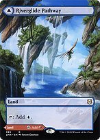 Matte Finish Zendikar Rising Riverglide Pathway // Lavaglide Pathway ( #289 )