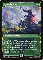 Matte Finish Zendikar Rising Scute Swarm ( #308 )