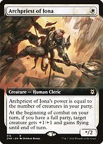 Matte Finish Zendikar Rising Archpriest of Iona ( #316 )