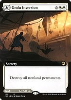 Matte Finish Zendikar Rising Ondu Inversion // Ondu Skyruins ( #321 )